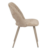 Elegant Hand-Finished Arc Chairs in Neutral Tones - Set of 2