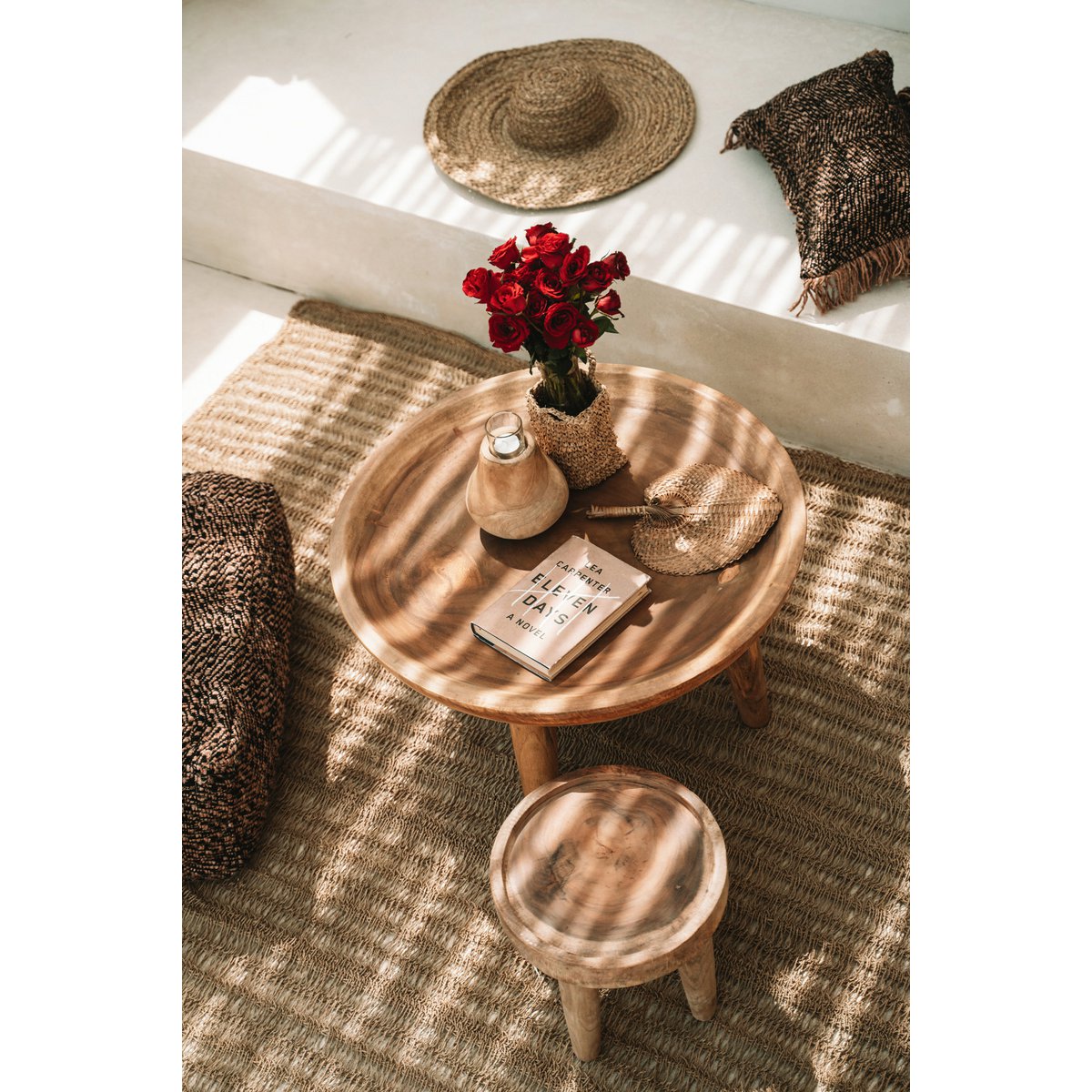 Luxury Handmade Artisan Side Table - Timeless Natural Design