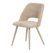 Elegant Hand-Finished Arc Chairs in Neutral Tones - Set of 2