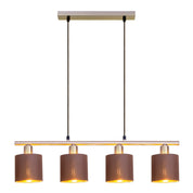 Handcrafted Luxury Pendant Lamp in Natural Satin Finish