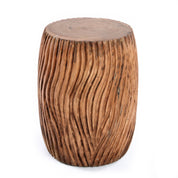 Celebes carved wood stool
