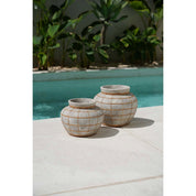 Timeless Handmade Concrete Belly Vase - Artisan Luxury Design