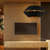 LUNOR 1 Schwarze Gold Hängelampe