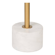 Lecco Side table - Side table in brass and marble ø41x58 cm