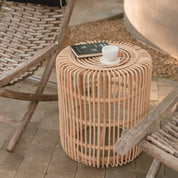 Timeless Handmade Rattan Side Table - Artisan Crafted Luxury