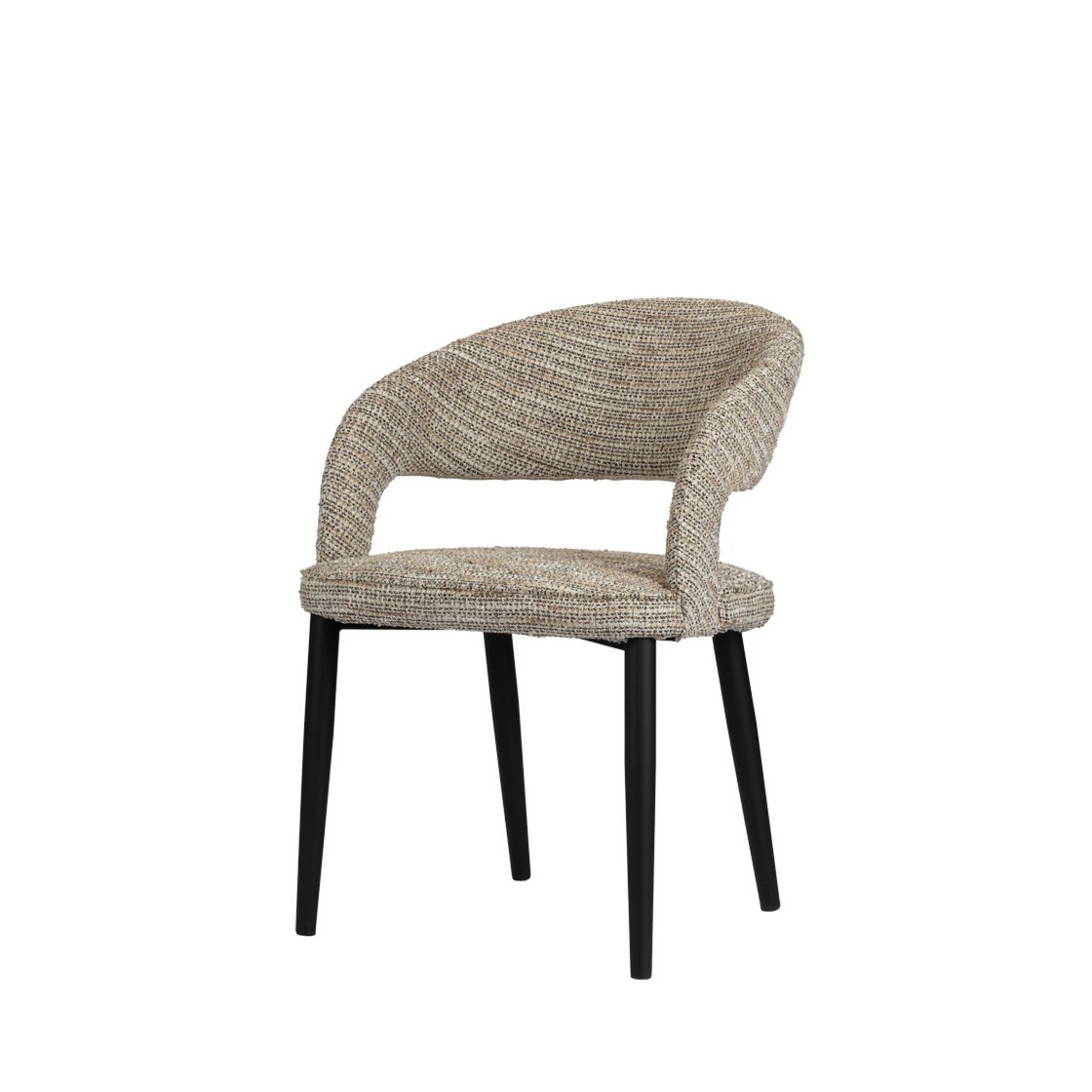 Elegant Hand-Finished Tusk Chairs in Neutral Tones - Set of 2