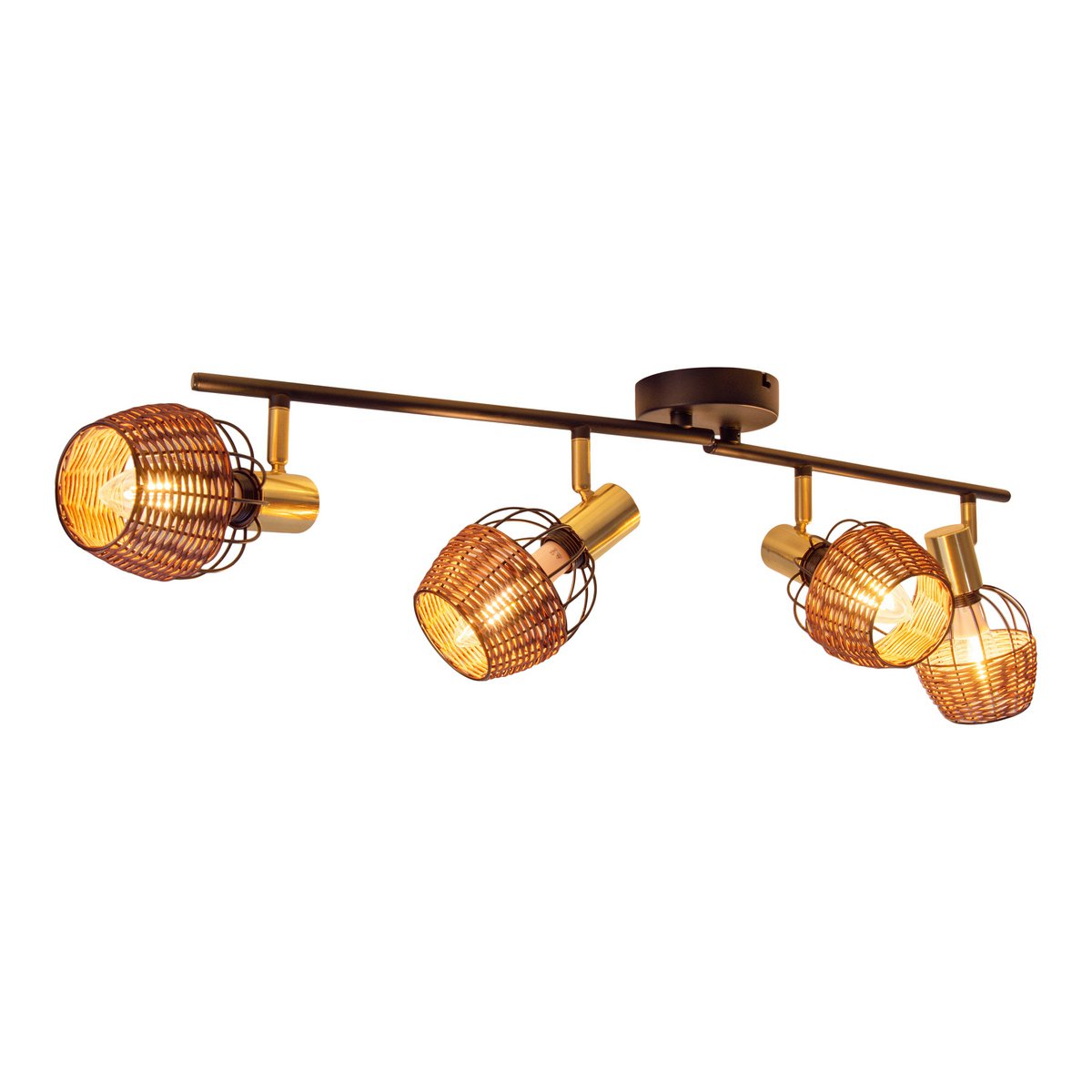 Handcrafted Luxury Corbis Ceiling Lamp in Black and Gold