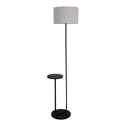 Timeless Artisan Standing Lamp with Curated Black Metal Design