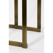 Handcrafted Gold Metal Side Table Set (2 pcs)