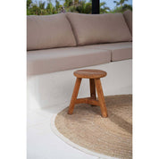 Noguchi round teak stool