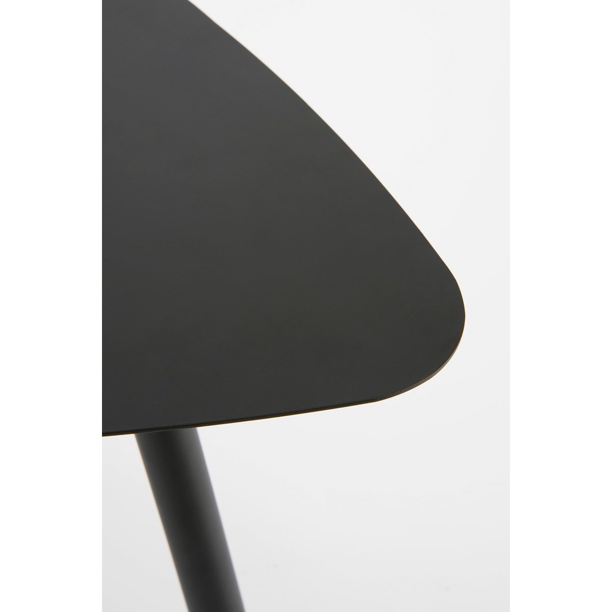 Modern Black Metal Nesting Side Table Set (2 pcs)