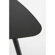 Modern Black Metal Nesting Side Table Set (2 pcs)