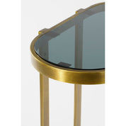 Handcrafted Gold Metal Side Table Set (2 pcs)