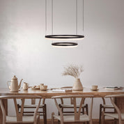 Handcrafted Luxury LED Pendant Light in Black and Sand Design