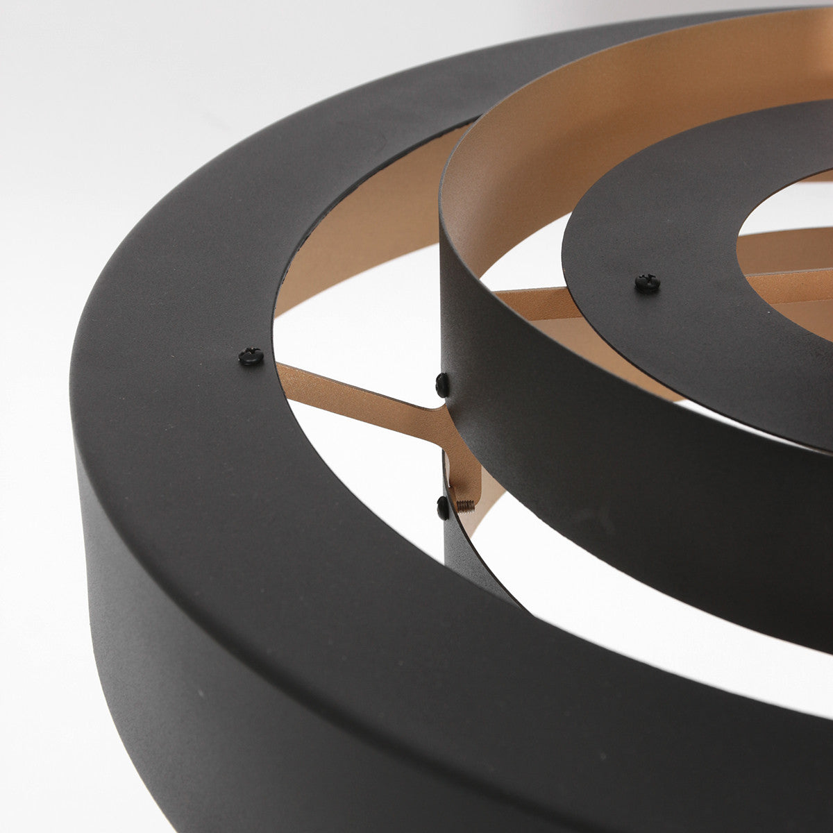 Aurelia schwarze/goldene Metall-Hängeleuchte