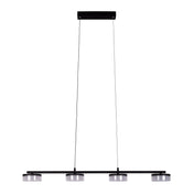 Zeitlose handgefertigte LED-Hängeleuchte im hochwertigen schwarzen Design