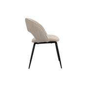 Elegant Beige Rainbow Chairs Set - Artisanal Minimalist Design