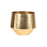 Handmade Brass Hammered Planter - Timeless Artisan Design