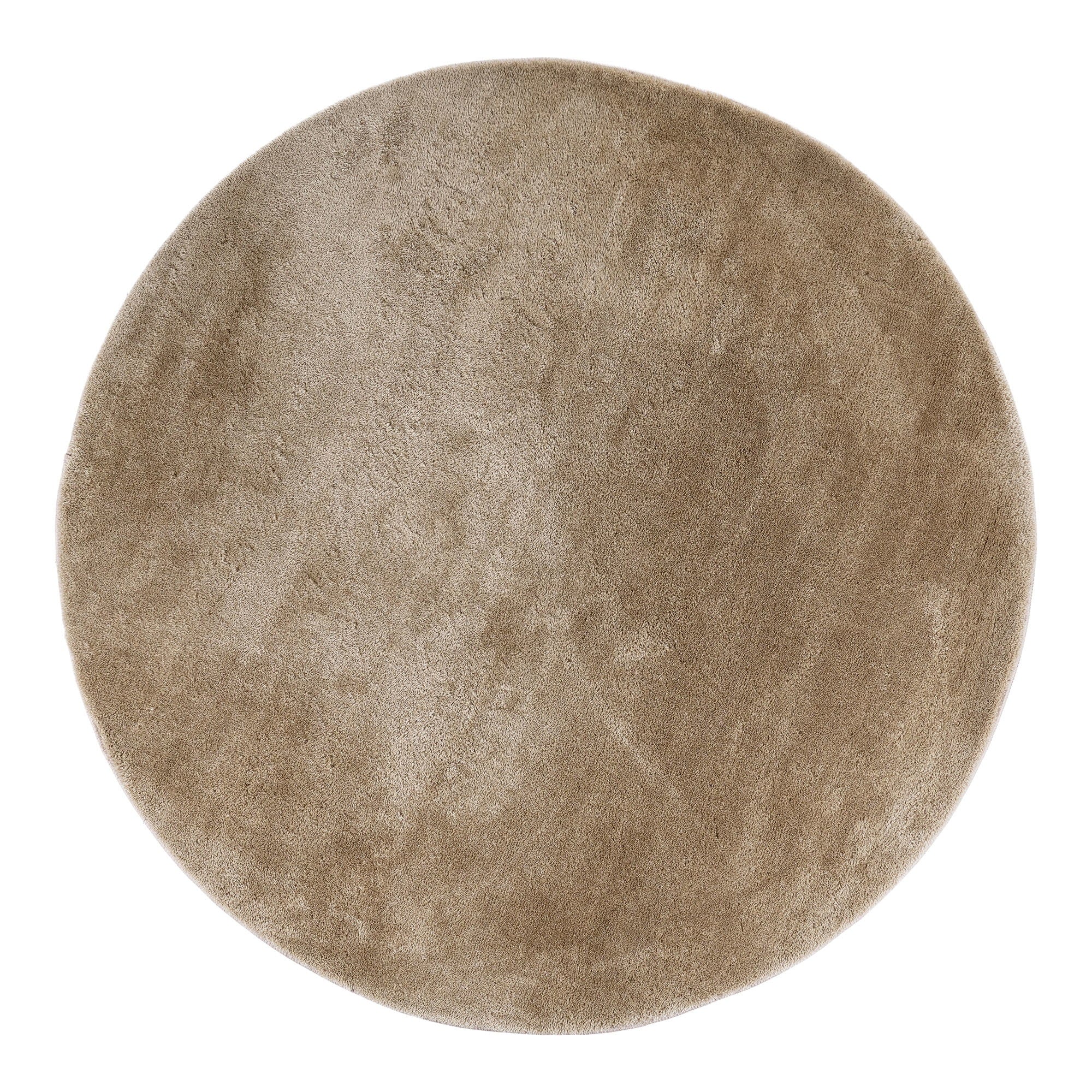 Serena vloerkleed - rond zandkleurig ø160 cm
