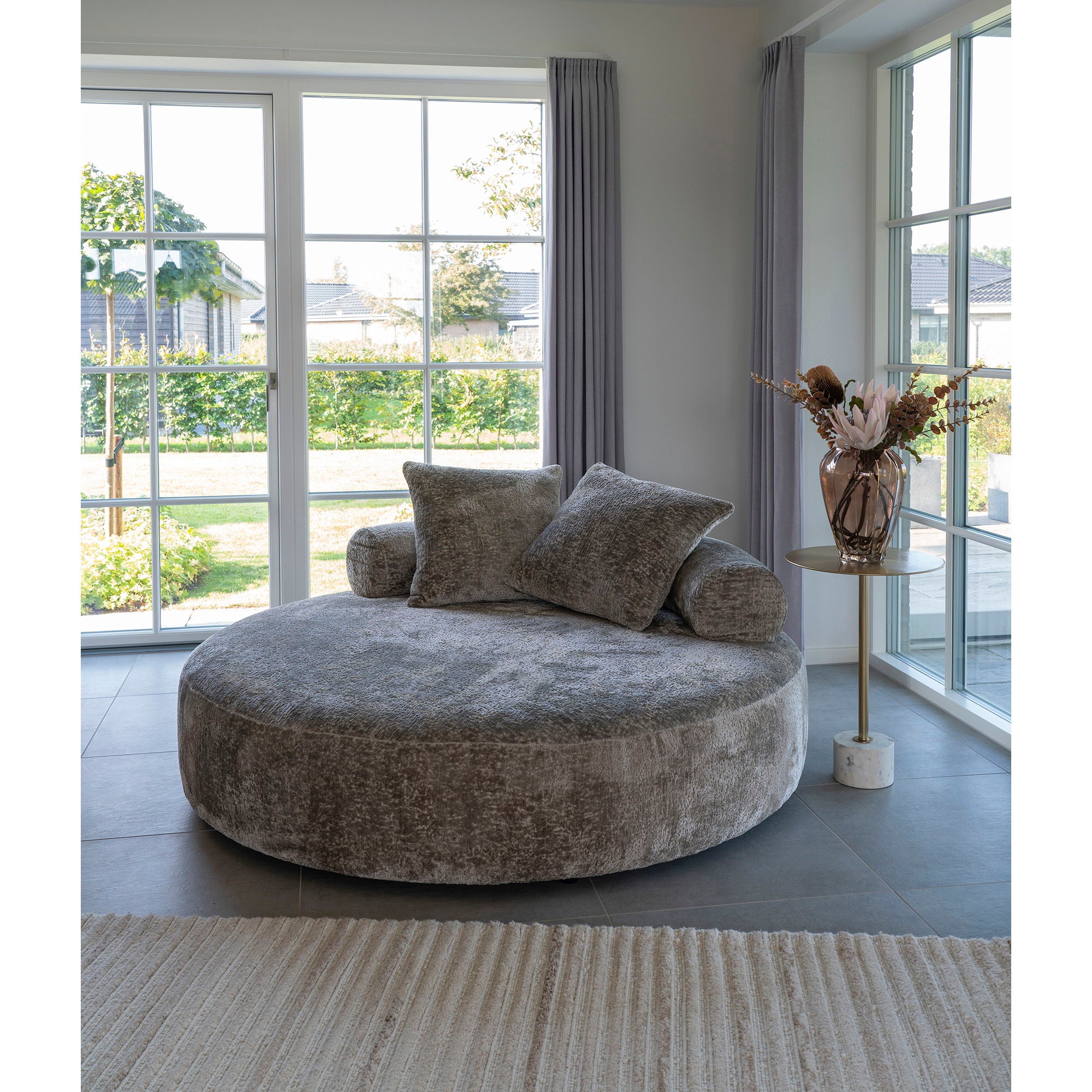 Signe 160x230cm handgeknüpfter Teppich - Elfenbein