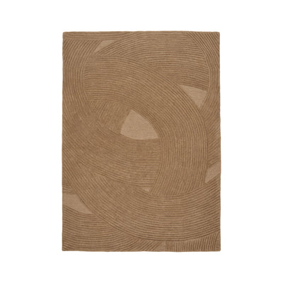 Svala 160x230 cm Wollteppich – Braun