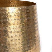 Handmade Brass Hammered Planter - Timeless Artisan Design