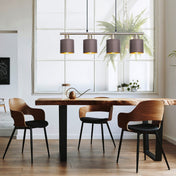 Handgefertigte Luxus-Hängeleuchte in natürlichem Satin-Finish