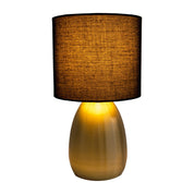 Timeless Luxury Handmade Table Lamp in Gold and Black Design