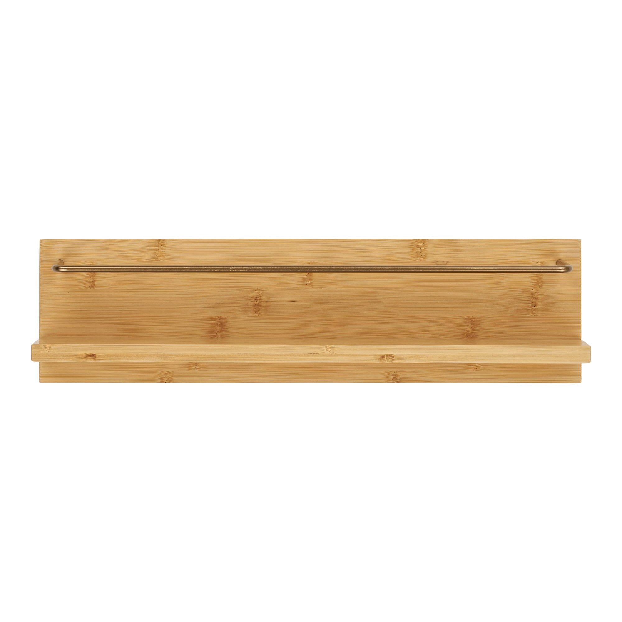 Ember Wall Shelf - Wall shelf, bamboo, natural 45x10x12 cm