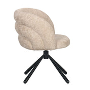 FANNUR PTP Elegant Hand-Finished Rotating Chair in Latte