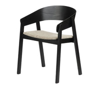 Elegant Minimalist Black Armchair Set, Hand-Finished Craftsmanship