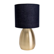 Timeless Luxury Handmade Table Lamp in Gold and Black Design