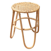 Java braid natural rattan stool