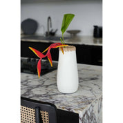 Handcrafted Timeless Vase in White Natural Design - FANNUR BBL