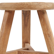Noguchi round teak stool