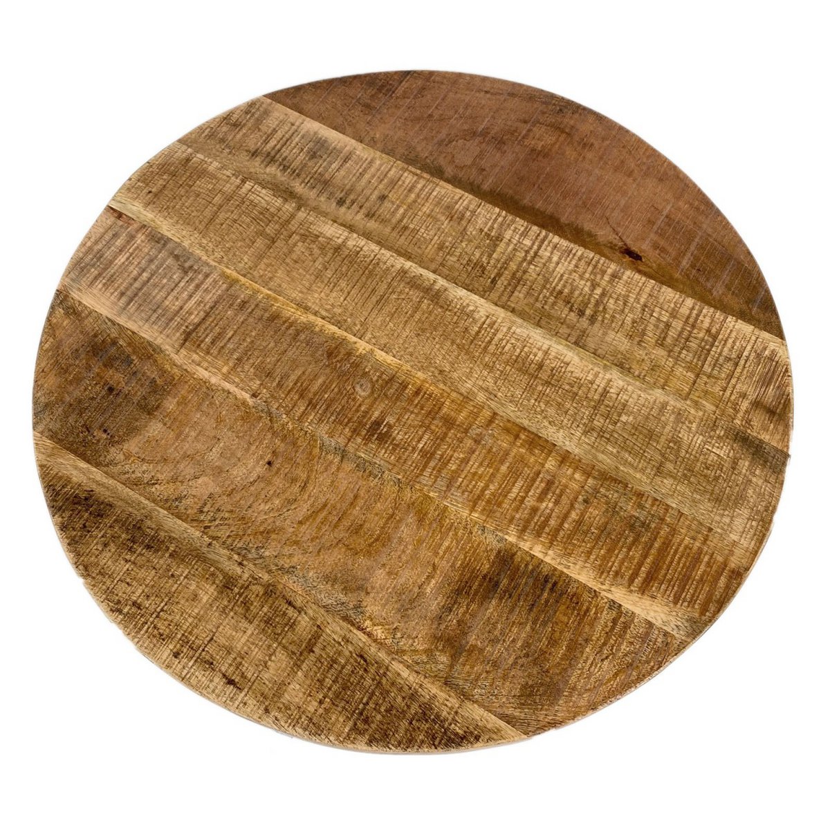 Handcrafted Luxury Round Coffee Table with Artisan Metal Frame