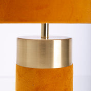 Timeless Handmade Gold and Brown Table Lamp for Luxe Spaces