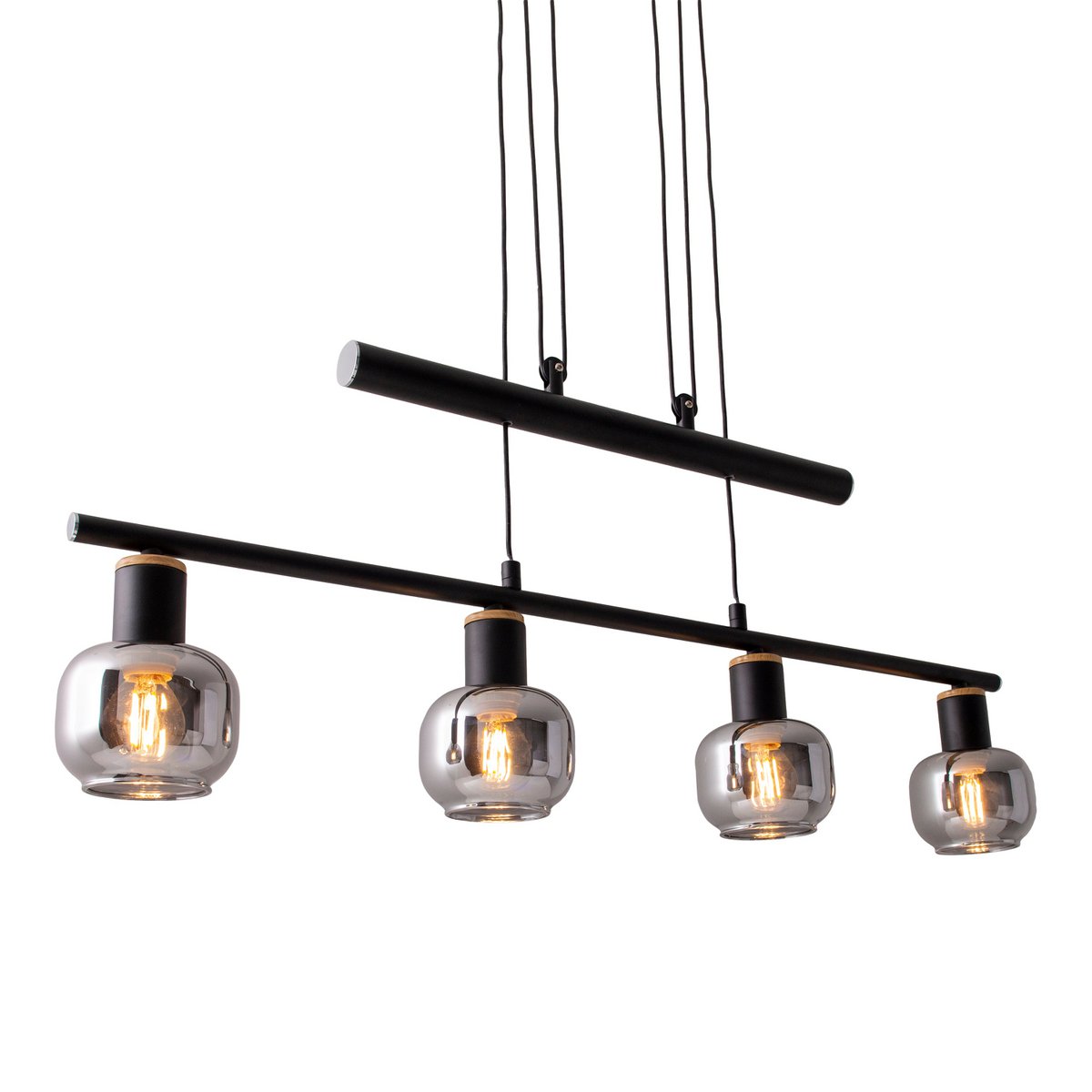Handcrafted Luxury Pendant Lamp in Premium Smoke Glass Design