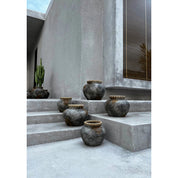 Timeless Artisan Vase in Antique Grey - Curated Luxury Design
