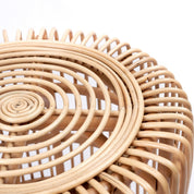 Timeless Handmade Rattan Side Table - Artisan Crafted Luxury