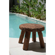 Handcrafted Luxury Rustic Side Table - Timeless Artisan Design