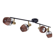 Handcrafted Luxury Corbis Ceiling Lamp in Black and Gold