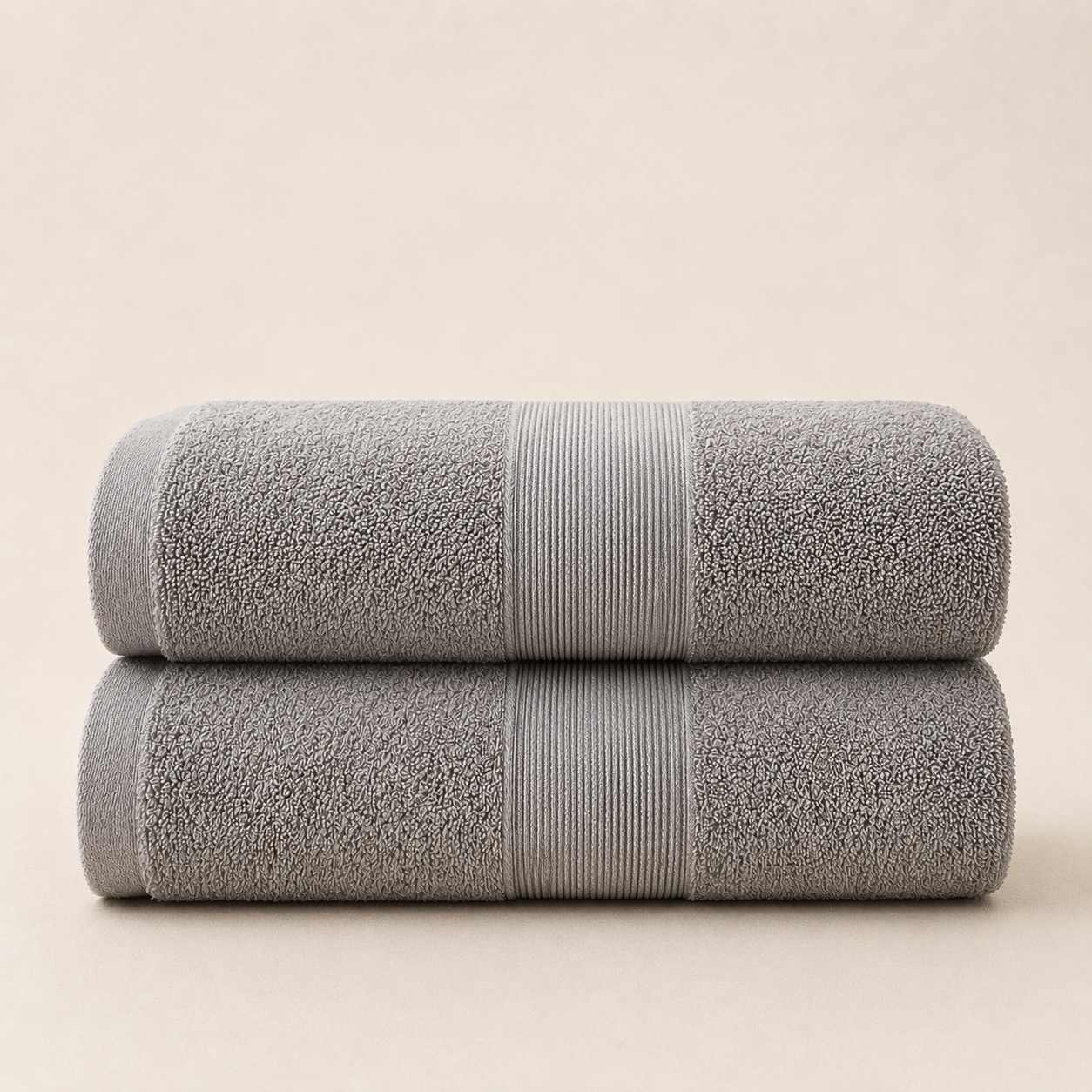 Ultrasoft Cotton Bath Towels Grey
