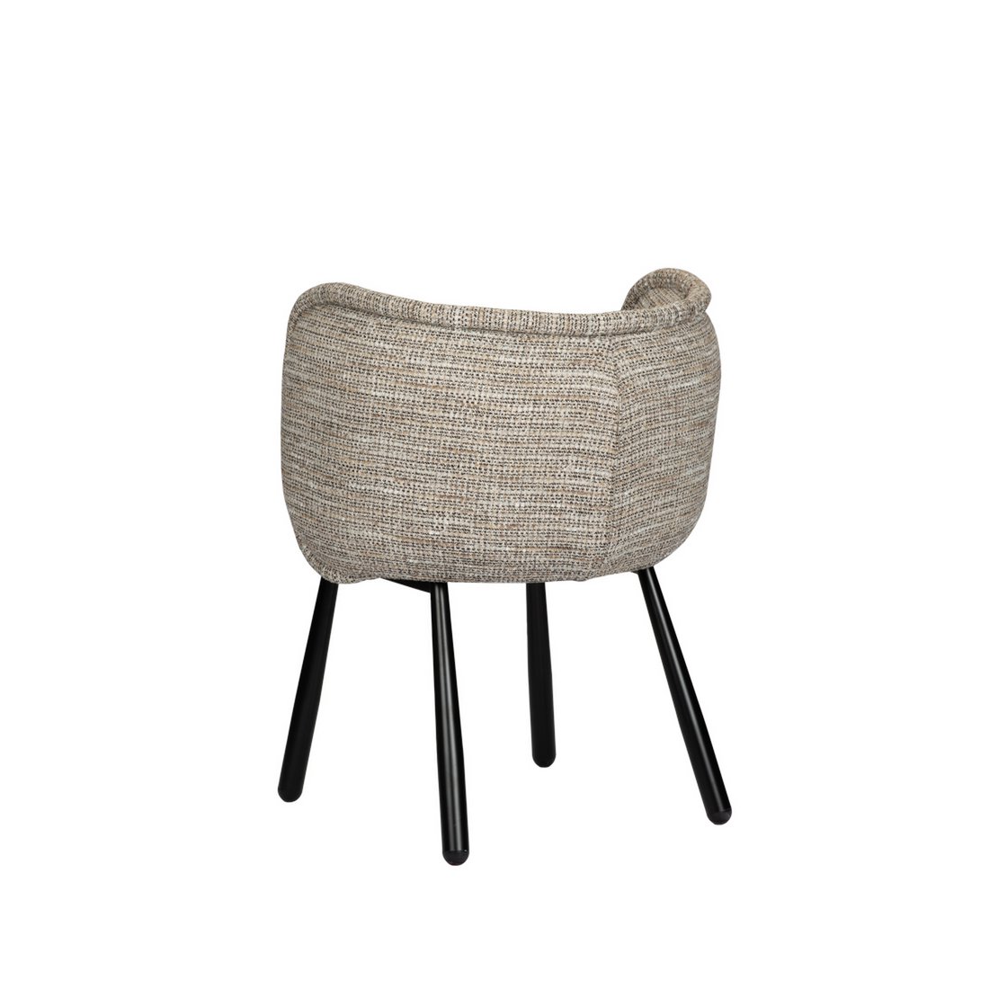 Elegant Hand-Finished Panda Armchair in Neutral Tones