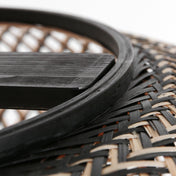 Kairo Hainbuche/schwarze Bambus Hängeleuchte