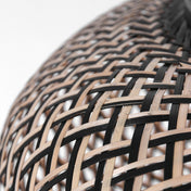 Kairo Hainbuche/schwarze Bambus Hängeleuchte