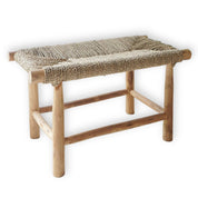 Timeless Artisan Bench Crafted from Premium Natural Seagrass
