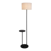 Timeless Artisan Standing Lamp with Curated Black Metal Design