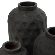 Handcrafted Luxury Black Vase - Timeless Artisan Design