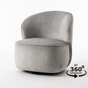 Draaifauteuil Elodie loris grey